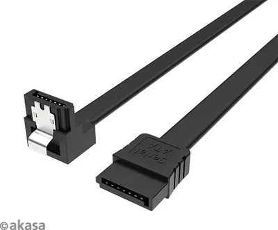 Zdjęcie produktu dla AKASA - Proslim Kabel SATA 90° - 50 cm