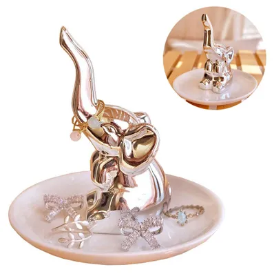Produktbild von Ringhalter, Ringablage, Schmuckschale für Fingerringe, Armbänder und Ohrringe – Schmuckschale für Frauen und Mädchen, Geburtstagsgeschenk