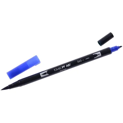 Zdjęcie produktu dla Tombow ABT-565ABT Dual Brush Pen 565 głęboki niebieski