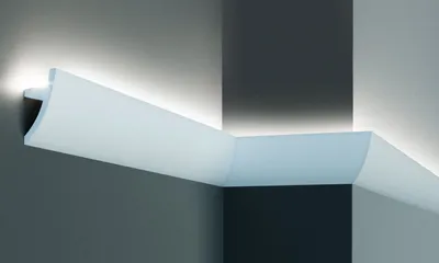 Produktbild von PROVISTON | Lichtleiste Polyurethan | 75 x 36 x 2000 mm | Weiß | Indirektes Licht