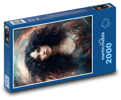 Obrázek produktu pro martinpuzzle - Puzzle 2000 - Portrét ženy ve vesmíru