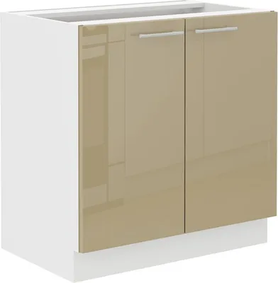 Produktbild von Waschbeckenunterschrank LAJLA – Breite 80 cm, Cappuccino / Weiß