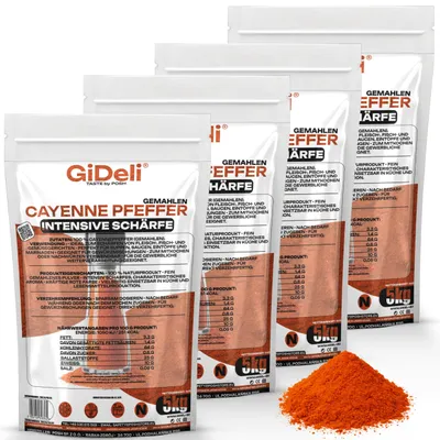 Image de Cayennepfeffer 20 kg, poudre de chili moulue, épicée, piquante, idéale pour la viande, le poisson, et les plats en général