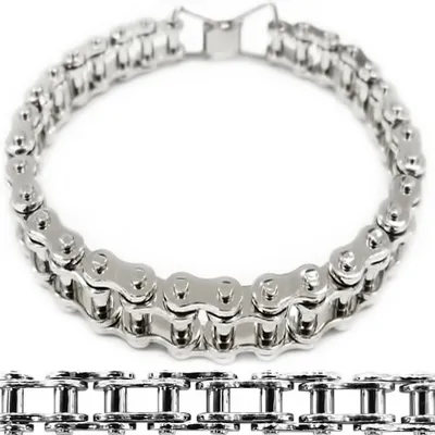 Obrázok produktu pre Connex 6001-0445-2724 Náramok pre motorkárov dlhý 19 cm, veľkosť S, strieborná