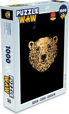Obrázek produktu pro MuchoWow MuchoWow® Puzzle 1000 ks Medvěd - Zvíře - Design