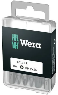 Immagine prodotto di Bit PH3 - 25 mm, WERA - 10 pezzi / blister - confezione da 1 pz