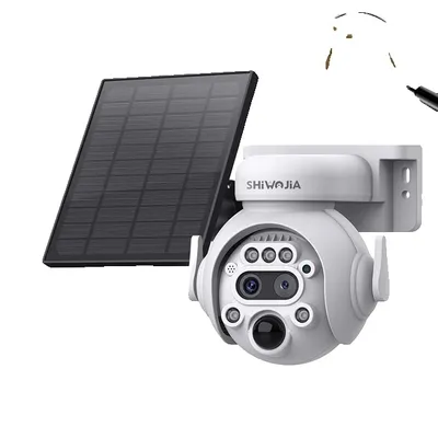 Produktbild von Solarpanel-Kamera, 4G-Verbindung, Nachtsicht, 6MP ZOOM WIFI 32GB