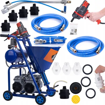 Obrázek produktu pro Agregát tynkarský Rosfix Blue Dragon BD57, 5700W, 25L/min, 22MPA + Filtr vzduchu + Sada 3 trysek + 10m hadice