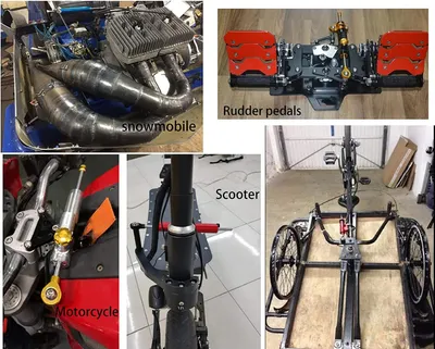Obrázok produktu pre Tlmič riadenia motocykla, nastaviteľný, univerzálny, zvyšuje stabilitu, stabilizátor pre motocykel, červený