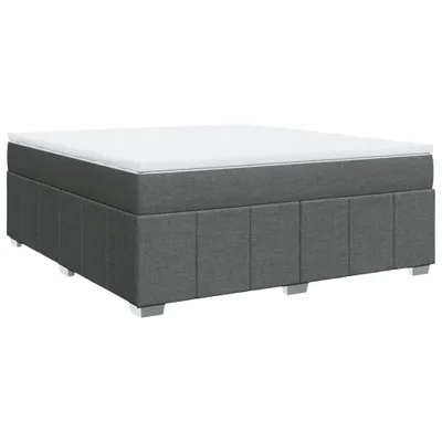 Produktbild von Boxspringbett mit Matratze Dunkelgrau 180x200 cm Stoff