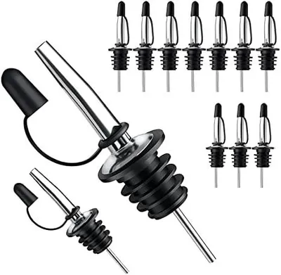 Produktbild von Pafusen 12 Pack Flaschen Ausgießer, Liquor konische Ausgießers Edelstahl-klassische Flaschengeschwindigkeit-Ausgießers mit konischem Ausguss, am besten geeignete Flaschenlippe 19mm