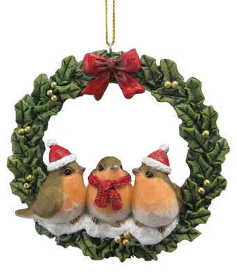 Immagine prodotto di Clayre & Eef, decorazione natalizia a forma di uccello, verde, in plastica