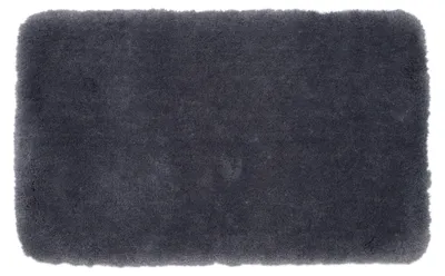Produktbild von GÖZZE Deluxe extra weicher Hochflor Badteppich rutschfester Mikrofaser-Badvorleger Anthrazit 50 x 70 cm
