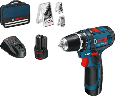 Produktbild von Bosch GSR 12-2-LI, Handbohrmaschine, Ohne Schlüssel, 1,9 cm, 1 cm, 30 Nm, 7 mm