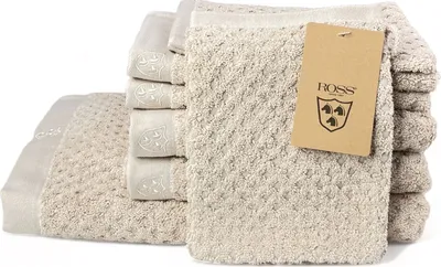 Produktbild von Ross Frottier Serie HARMONY 4010-56 natur einfarbig 100% Baumwolle , Größe:Waschhandschuh 16 x 22 cm