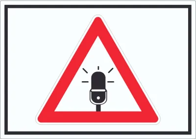 Produktbild von Achtung Audioüberwachung Aufkleber Symbol A5 (148x210mm)