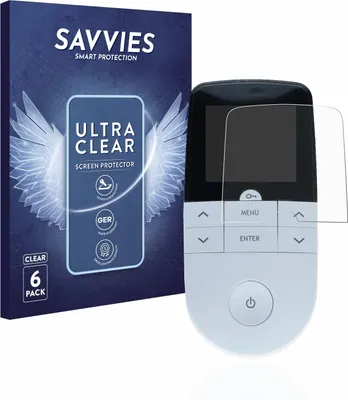 Produktbild von 6x Für Beurer EM 49 Digital TENS/EMS Schutzfolie Savvies Displayschutz Display Schutz Folie Klar Transparent