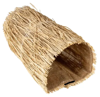 Produktbild von Duvo+ Spieltunnel mit Gras aus Leinen beige, Größe: M