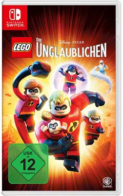 The cover art for the video game LEGO - Die Unglaublichen, featuring characters from the movie in LEGO form.