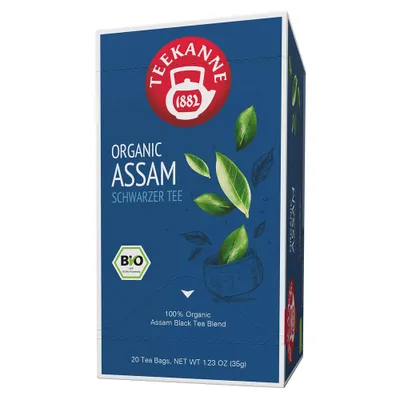 Zdjęcie produktu dla TEEKANNE 63504 TEEKANNE ORGANIC ASSAMTee 20 Portionen