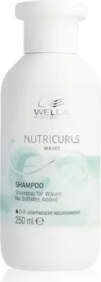 Image de Wella Nutricurls Shampoo For Waves 250ml - shampoing pour cheveux ondulés