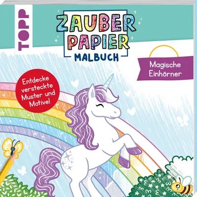 Produktbild von Zauberpapier Malbuch Magische Einhörner
