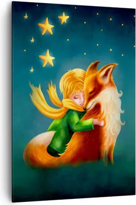 Produktbild von Bild auf Leinwand - Leinwandbild - Einteilig - Klein Prinz Nov - 70x100cm - Wand Bild - Wanddeko - Wandbilder - Leinwanddruck - Kunstdruck - Wanddekoration - Leinwand bilder - Wandbild - PA70x100-5014