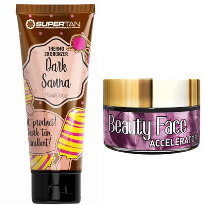 Zdjęcie produktu dla Supertan Dark Sauna + Słoiczek Beauty Face