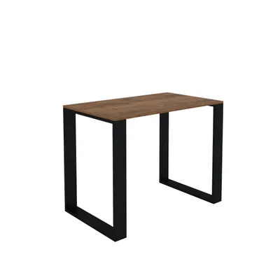 Obrázek produktu pro AKKE Starožitný dubový stůl LOFT s černými nohami DxŠxV: 90x60x75 cm