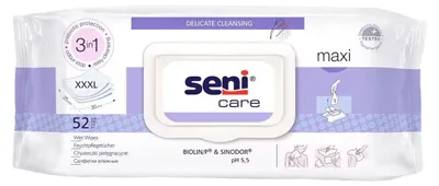 Image de Seni Care, Lingettes d'entretien Maxi 3in1 XXXL, 52 pièces