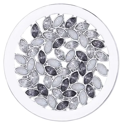 Produktbild von Morella Damen Coin 33 mm Zirkonia Muster schwarz weiß