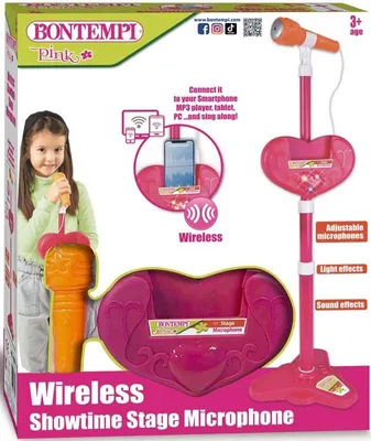 Immagine prodotto di Microfono wireless giocattolo Bontempi - microfono da palco per bambini