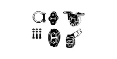 Produktbild von Hjs Montagesatz, Abgasanlage  82 22 4642