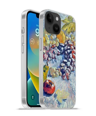 Produktbild von MuchoWow® Handyhülle Schutzhülle Hülle für Apple iPhone 14 - Softcase Weintrauben, Zitronen, Birnen und Äpfel - Vincent van Gogh Silikon Softcase Handy Hülle - Mobiltelefonhülle
