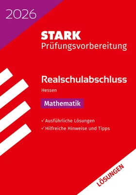 Produktbild von STARK Lösungen zu Mathematik - Realschulabschluss 2026 Hessen - Prüfungsvorbereitung
