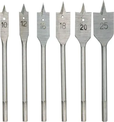 Immagine prodotto di Set di trapani per legno 6 pezzi piatti