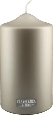 Produktbild von GILDE Stumpenkerze,champagnerfarben metallic