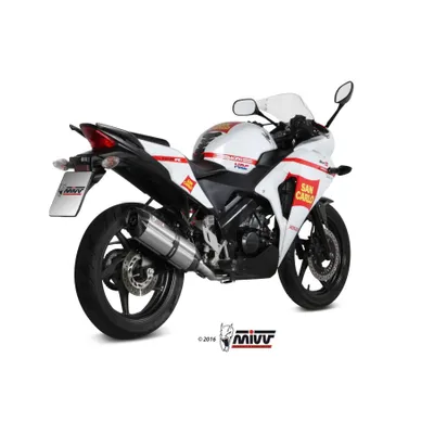 Produktbild von Komplettes MIVV Sound-Auspuffsystem aus Edelstahl für HONDA CBR 125 R