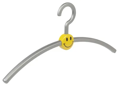 Productafbeelding van Kledinghanger set van 10 stuks - Kunststof zilver 45 cm
