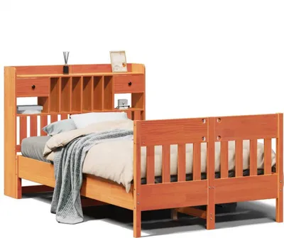 Immagine prodotto di Letto senza Materasso Marrone Cera 135x190 cm in Legno di Pino