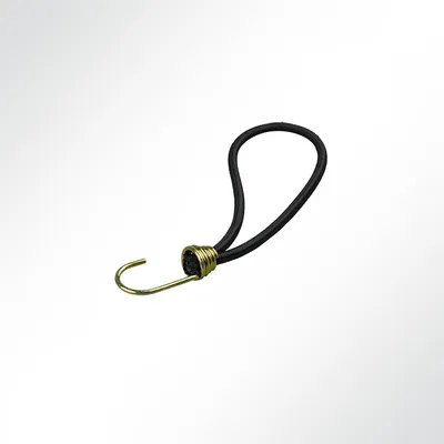 Produktbild von Lysel Expanderschlingen mit Spiralhaken I, (LxD) 200x6mm in schwarz (100 Stück)