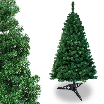 Obrázok produktu pre Jayseuw 120cm umelý vianočný stromček, vianočný stromček so stojanom, vianočný stromček 220 tipov PVC ihiel, umelý vianočný stromček skladací systém zelený