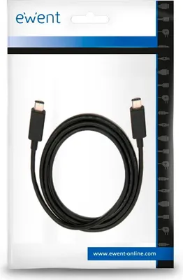 Imagen del producto de Ewent Cable USB-C CARGA RÁPIDA 100W 20Gbps 4K 1m