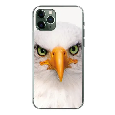Produktbild von MuchoWow® Handyhülle Schutzhülle Hülle für iPhone 11 Pro Jungen - Adler - Amerikanischer Weißkopfseeadler - Vogel - Porträt - Schnabel - Augen Silikon Softcase Handy Hülle - Handy