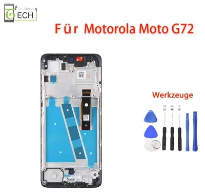 Produktbild von Original Motorola Moto G72 XT2255 LCD Display mit Rahmen Touchscreen Bildschirm