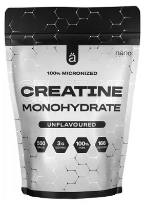 Produktbild von NanoSupps 100% Micronized Creatine Monohydrate (500g) Unflavoured - Kreatin - Kreatin-Monohydrat