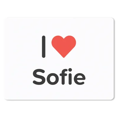 Produktbild von MuchoWow® Mauspad Mousepad Ich liebe - Sofie - Mädchen 40x30 cm - Mousepads - Maus Mat - Pad - Mausunterlage - Anti Rutsch