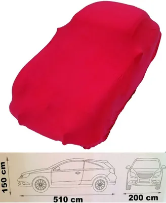 Produktbild von Auto abdeckplane elastisch Abdeckung soft hochwertig rot Größe L bis 5,10 Meter