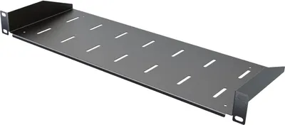Produktbild von Półka Rack 19" 1U 170 mm Półka Do Szafy Rack Eco Stała Czarna Stalflex