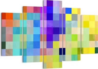 Produktbild von Bild auf Leinwand - Leinwandbild - Abstraktion modern - 150x100cm - Wand Bild - Wanddeko - Leinwanddruck - Bilder - Kunstdruck - Wanddekoration - Leinwand bilder - Wandkunst - EA150x100-4009